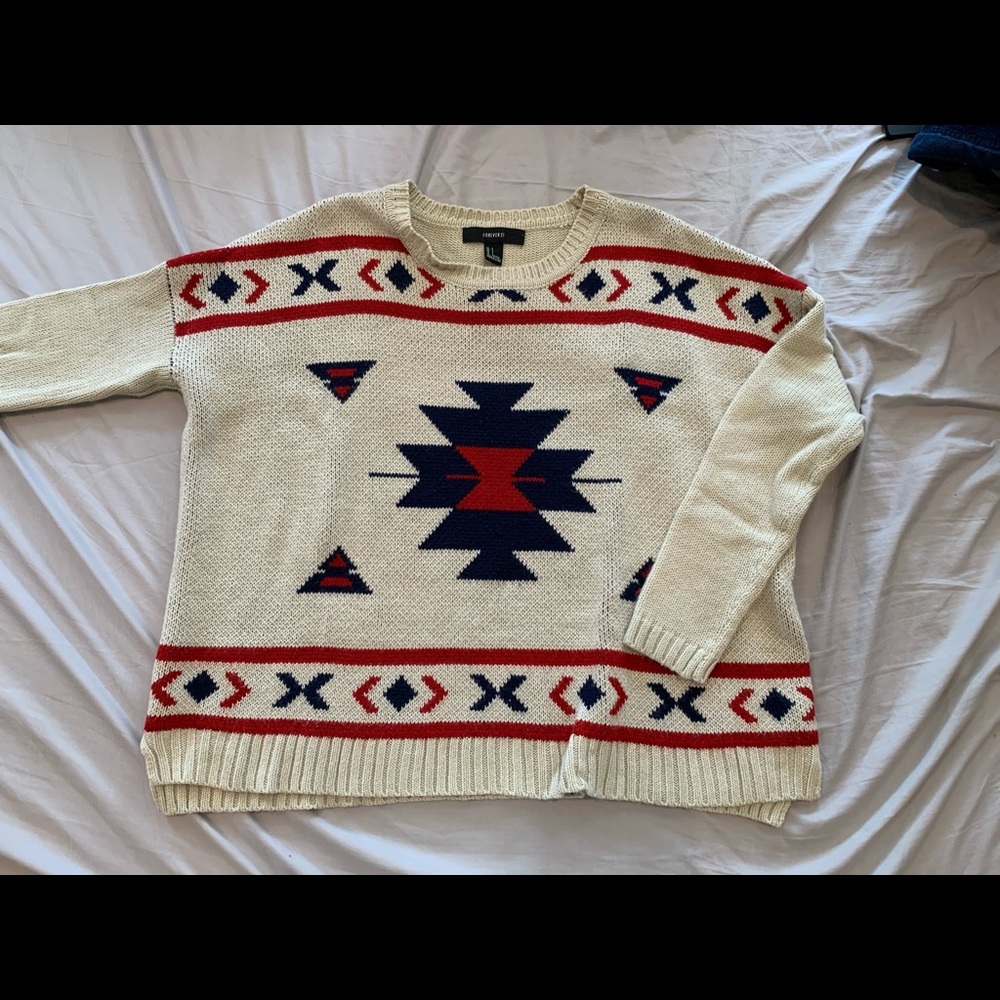 Forever21 Tribal Sweater
